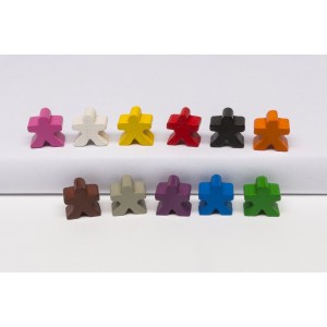 Omino meeple Bianco (10 pezzi) Omino meeple Bianco (10 pezzi)