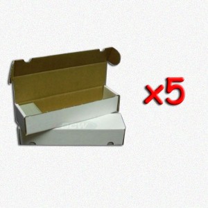 BUNDLE 5x Scatola porta-carte (Cardbox 1000 carte) BUNDLE 5x Scatola porta-carte (Cardbox 1000 carte)
