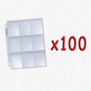 BUNDLE 100x UltraPro - Foglio Secure Platinum 9 taschine (3 fori, piega antipolvere)