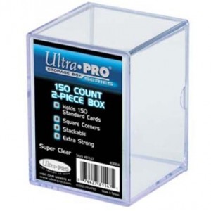 UltraPro - Scatolina portacarte - 150 carte 2 pezzi (Plastic Box 2-piece) - UPR81147