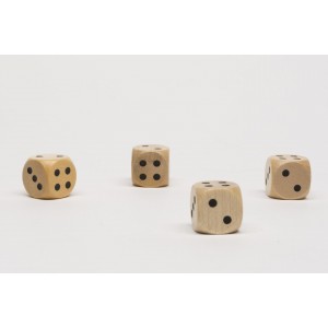 Dado d6 18mm legno (2-2-3-3-4-4) Dado d6 18mm legno (2-2-3-3-4-4)