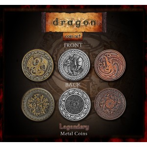 Monete Dragoni in metallo (Legendary Metal Coins Dragon Set) Monete Dragoni in metallo (Legendary Metal Coins Dragon Set)