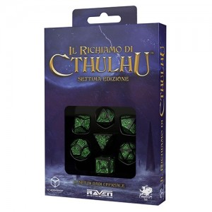 Set Dadi Ufficiali - Nero-Verde: Il Richiamo di Cthulhu GdR Set Dadi Ufficiali - Nero-Verde: Il Richiamo di Cthulhu GdR