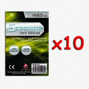 BUNDLE 10 pezzi 41x63 mm bustine protettive trasparenti Sapphire (100 bustine)(Yellow) BUNDLE 10 pezzi 41x63 mm bustine protettive trasparenti Sapphire (100 bustine)(Yellow)