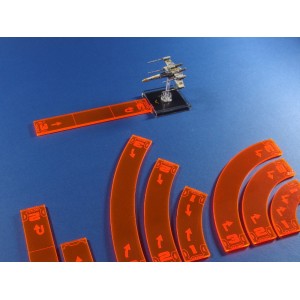 Sagome di Manovra (Arancio): Star Wars X-Wing Sagome di Manovra (Arancio): Star Wars X-Wing