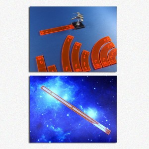 BUNDLE Set Sagome di Manovra + Righello di Gittata (Arancio): Star Wars X-Wing