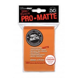 UltraPro - Bustine protettive trasparenti 66x91 - PRO MATTE Retro ARANCIO (50 bustine) UPR84184