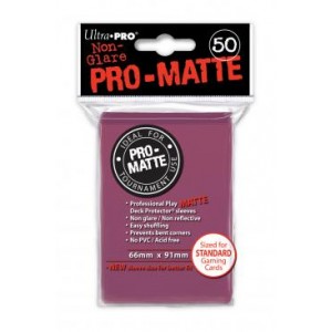 UltraPro - Bustine protettive trasparenti 66x91 - PRO MATTE Retro ROSA SCURO (50 bustine) UPR84505