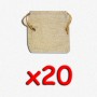 BUNDLE Blackfire Flax Dice Bags 12x12 cm (sacchettino per dadi, 20 pezzi)