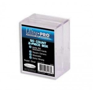 UltraPro - Scatolina portacarte - 50 carte 2 pezzi (Plastic Box 2-piece) UPR81173