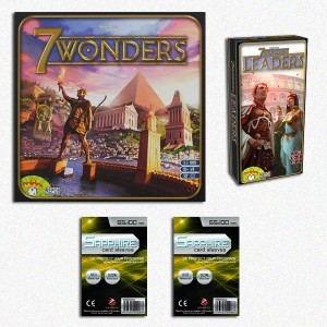 SAFEGAME 7 Wonders ITA + esp Leaders + 200 bustine protettive SAFEGAME 7 Wonders ITA + esp Leaders + 200 bustine protettive