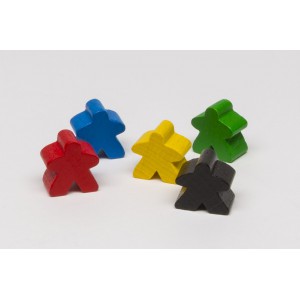 Meeple Carcassonne Nero