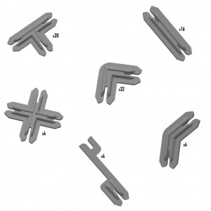 Terrain Clips - Grey - Battle Systems Terrain Clips - Grey - Battle Systems