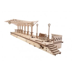 Railway Platform - Puzzle dinamico 3D Ugears 70013 Railway Platform - Puzzle dinamico 3D Ugears 70013