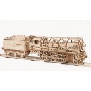 Ugears - Steam Locomotive with Tender - 70012