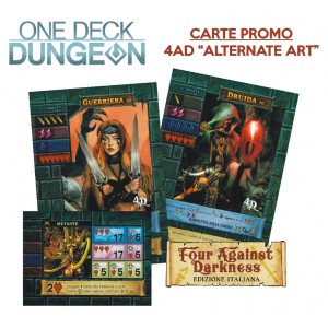 Bonus Pack 4AD (3 carte): One Deck Dungeon New ITA (New Ed.)