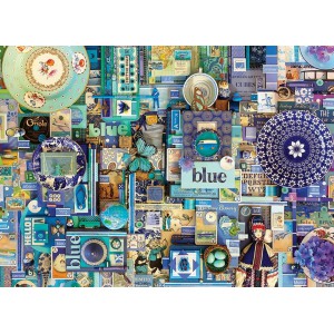 Blue - Cobble Hill Puzzle 1000 pezzi Blue - Cobble Hill Puzzle 1000 pezzi
