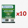 BUNDLE 10 pezzi 63,5x88 mm bustine protettive trasparenti Sapphire Perfect Size DARKGREEN (100 bustine) BUNDLE 10 pezzi 63,5x88 mm bustine protettive trasparenti Sapphire (100 bustine)(Green)