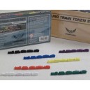 Premium Wooden Train Token Set (350 pz.)