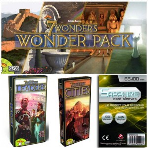 SAFEBUNDLE 7 Wonders: Wonder Pack + Leaders + Cities + bustine protettive SAFEBUNDLE 7 Wonders: Wonder Pack + Leaders + Cities + bustine protettive