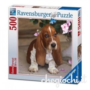 Puzzle 500 pz Cucciolo di Bassethound Art.152285 Puzzle 500 pz Cucciolo di Bassethound Art.152285