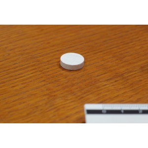 Token rotondo 15x4mm bianco