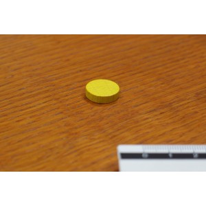 Token rotondo 15x4mm giallo