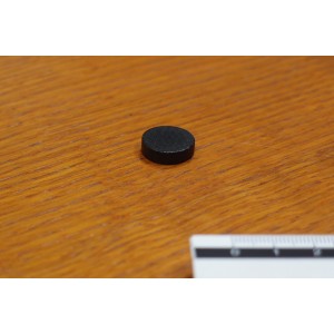 Token rotondo 15x4mm nero