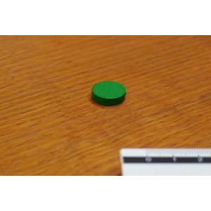 Token rotondo 15x4mm verde