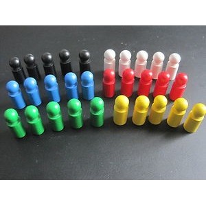 Pedina cilindrica Bianca 10x25mm (150 pezzi) Pedina cilindrica Bianca 10x25mm (150 pezzi)