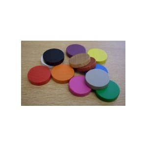 Token rotondo 15x4mm rosso (10 pezzi)