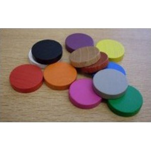 BUNDLE Token rotondi MISTI 15x4mm (24 pezzi)