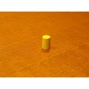 Token cilindrico 10x15mm giallo