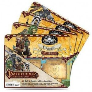 Add-On Deck Mat (4 pz): Pathfinder Adventure Card Game: Skull & Shackles Add-On Deck Mat (4 pz): Pathfinder Adventure Card Game: Skull & Shackles