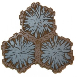 Heroscape Tile - Roccia 3 esagoni (Rock)