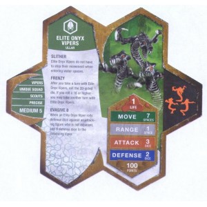 Heroscape - Elite Onyx Vipers (Original Exclusive Wal-Mart Edition)