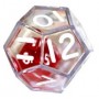 Dado d12 dentro d12 Trasparente - K12457