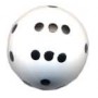 Dado d6 Sferico Opaco Bianco - K01736