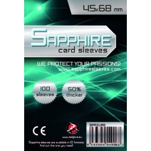 45x68 mm bustine protettive trasparenti Sapphire AZZURRO (100 bustine)(mini BLU)
