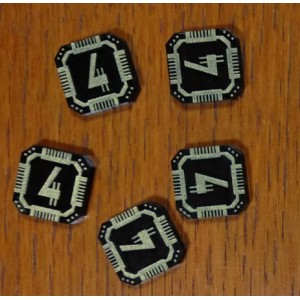 5 Elite Prize Tokens - X-Wing Miniatures 5 Elite Prize Tokens - X-Wing Miniatures