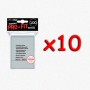 BUNDLE UltraPro - Bustine protettive trasparenti PRO-FIT 64x89 (100 bustine) - 10 pezzi BUNDLE UltraPro PRO-FIT 64x89 Bustine protettive trasparenti