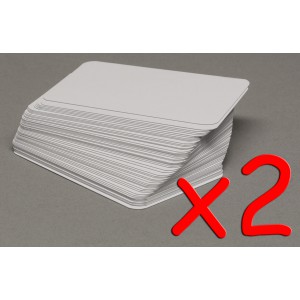 BUNDLE Set carte da gioco piccole bianche (55 pz. x2) BUNDLE Set carte da gioco piccole bianche (55 pz. x2)