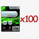 BUNDLE 100 pezzi 63,5x88 mm bustine protettive trasparenti Sapphire VERDE (100 bustine)(Green)