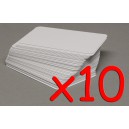BUNDLE Set carte da gioco piccole bianche (55 pezzi x10)