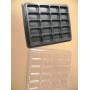 Contenitore portapedine a base nera (GMT Counter Tray with Lids) Contenitore Portapedine