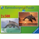 Puzzle 2x500 Delfini Art.140992
