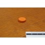 Token rotondo arancio 15x4mm