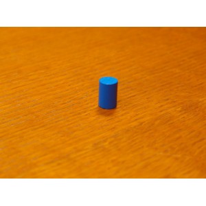 Token cilindrico 10x15 mm blu