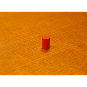 Token cilindrico 10x15 mm rosso