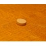 Token rotondo marrone chiaro 15x4mm